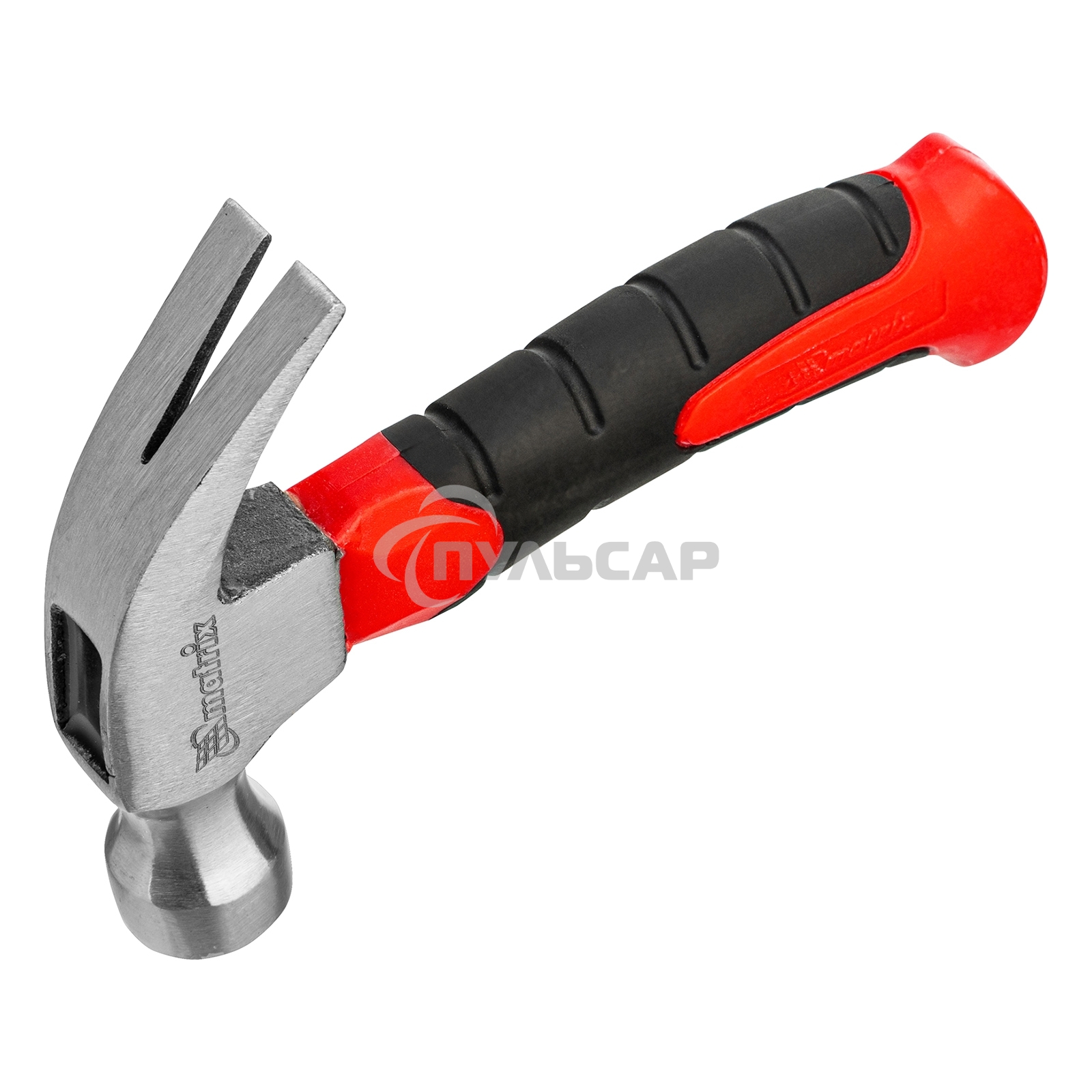 Молоток-гвоздодер Matrix мини, фибергласовая двухкомпонентная рукоятка, 250г