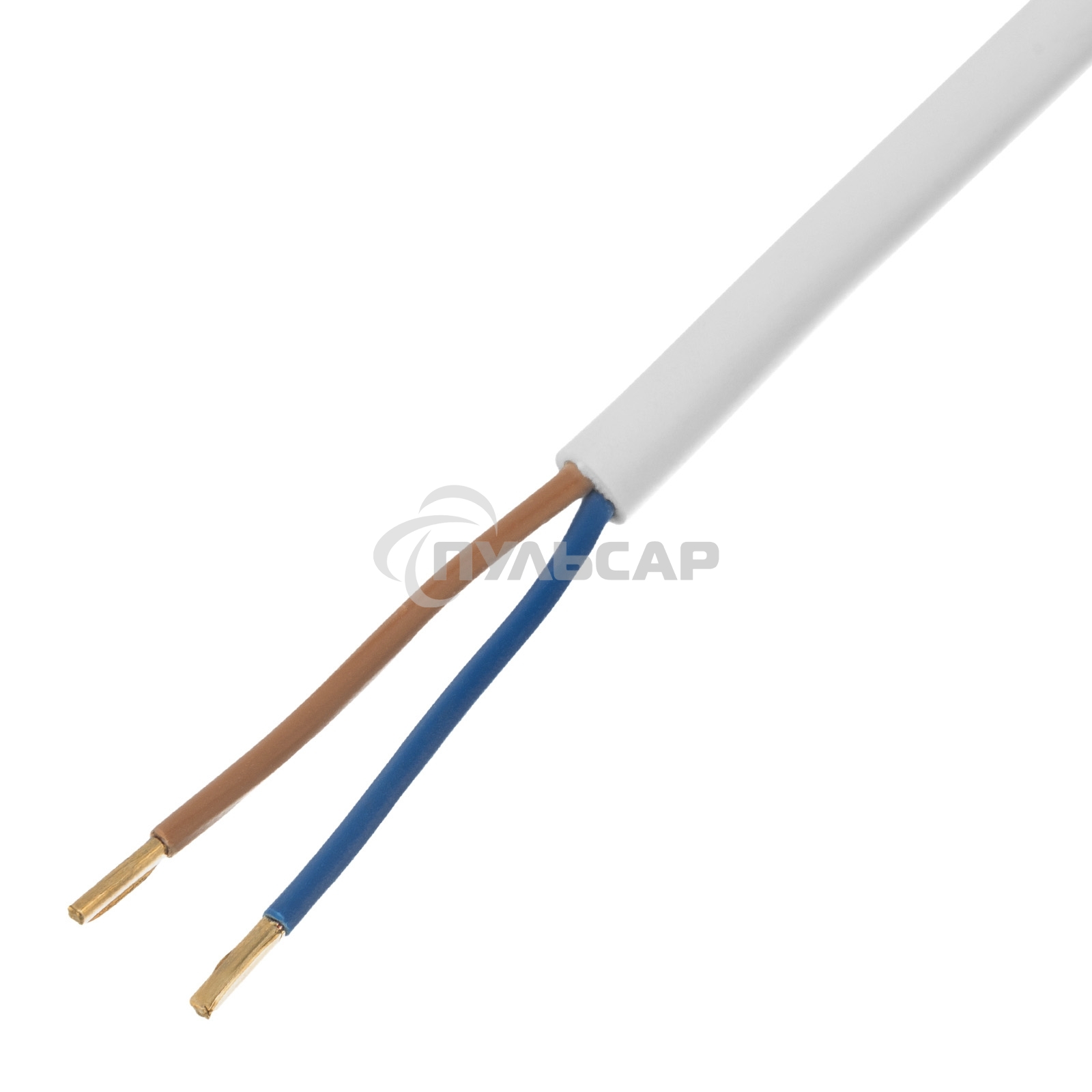 Шнур сетевой Energy Series, ПВС, 1,5 м, 2х1,5 мм, с неразборной вилкой, белый Denzel