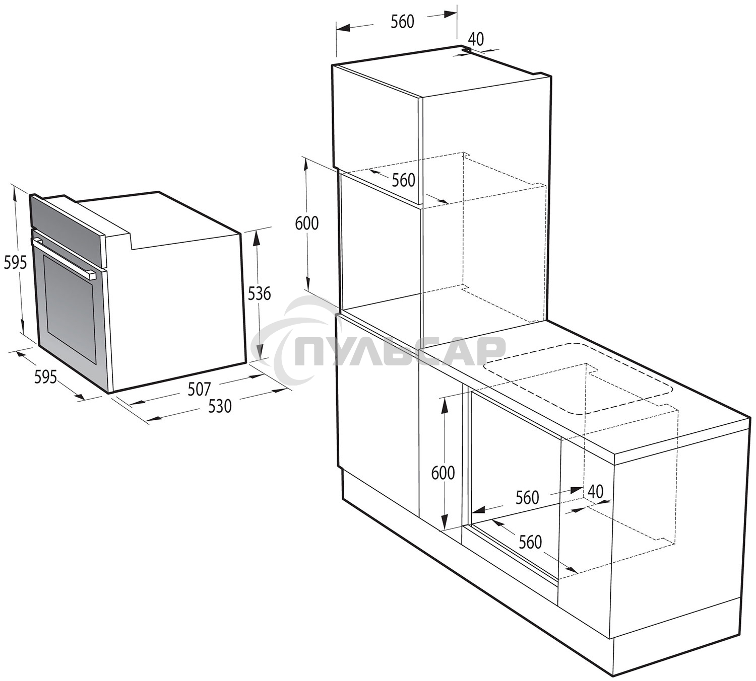 Духовой шкаф электрический Gorenje BO6737E02NX, черный