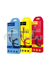 Кабель USB 2.0 HOCO X26, AM/microBM, черно-золотой, 1м