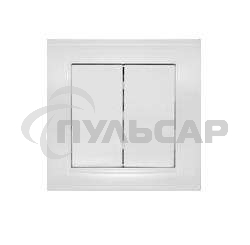 Выключатель 2-кл. СП Бриллиант 10А IP20 белый Universal 7947403