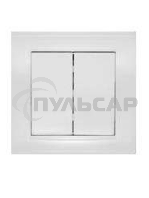 Выключатель 2-кл. СП Бриллиант 10А IP20 белый Universal 7947403