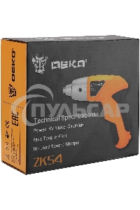 Отвертка аккум. Deko ZKS4 аккум. (063-4113)