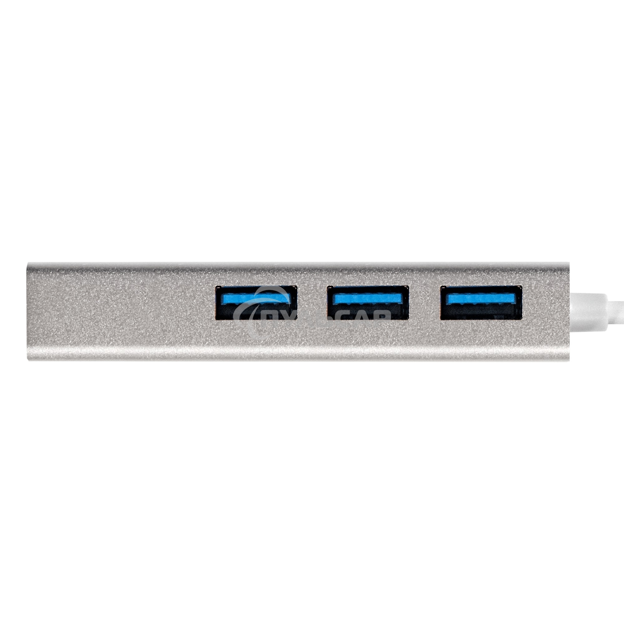 Хаб USB (концентратор) ExeGate DUB-4 (кабель-адаптер USB3.0 --> 4xUSB3.0, Plug&Play, серебристый)
