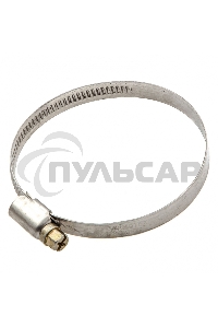 Хомуты нержав. сталь, стандартное болтовое крепление 50-70 мм, ширина 9 мм, 50 шт. Сибртех