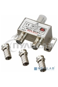 Делитель ТВ х 2 + 3шт. F 