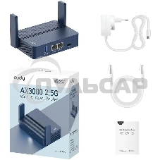 Маршрутизатор Cudy TR3000, AX3000, 2,5 Gbит/с (WAN) + 1 Gbит/с (LAN)1 USB3.0, MU-MIMO, Mesh (TR3000)