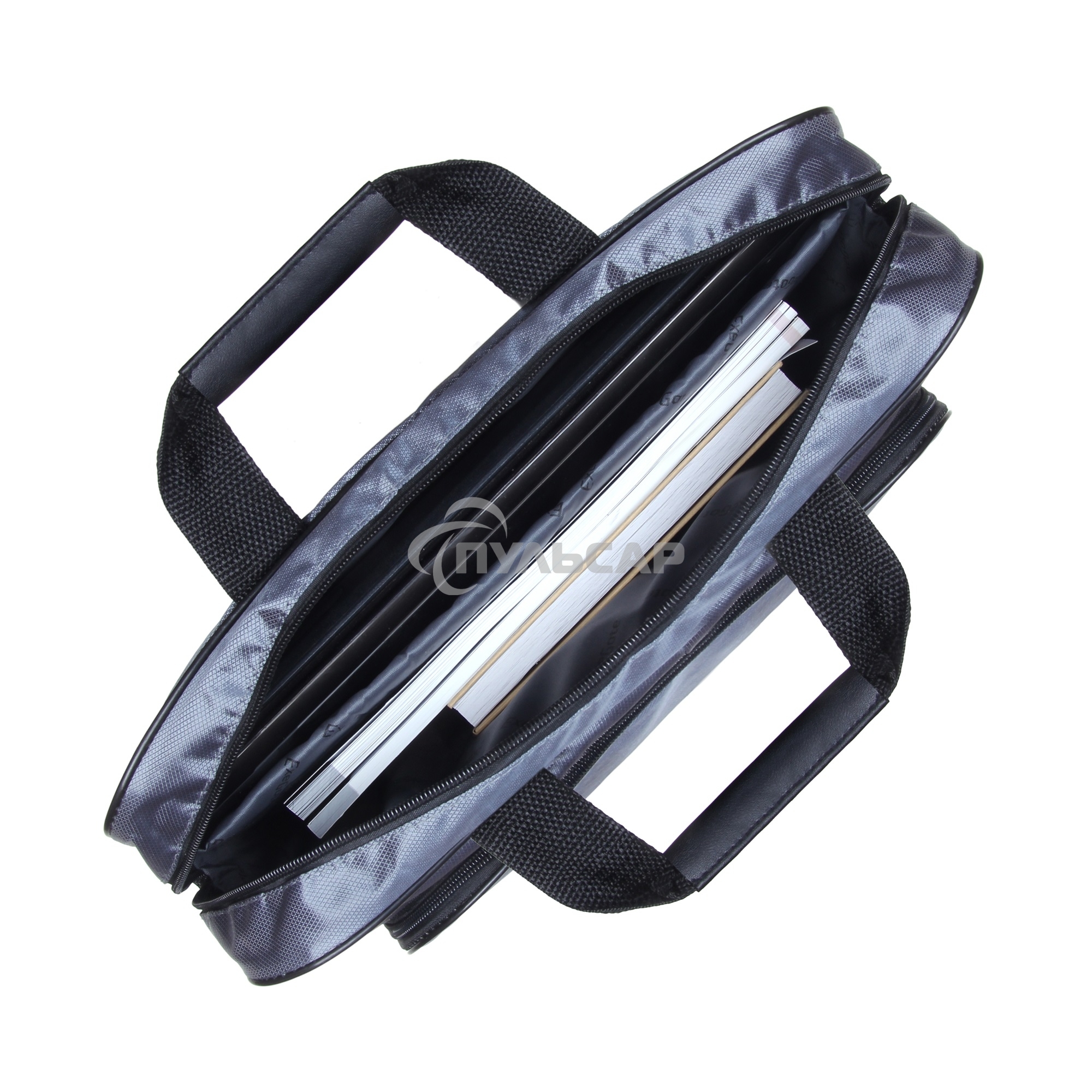 Сумка ExeGate EX264612RUS Office F1596 Dark-Grey, темно-серая, полиэстер, для ноутбуков до 15.6