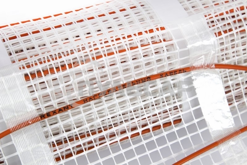 Теплый пол (нагревательный мат) Rexant Extra, площадь 6,0 м2 (0,5 х 12,0 метров), 960Вт, (двух жильный)