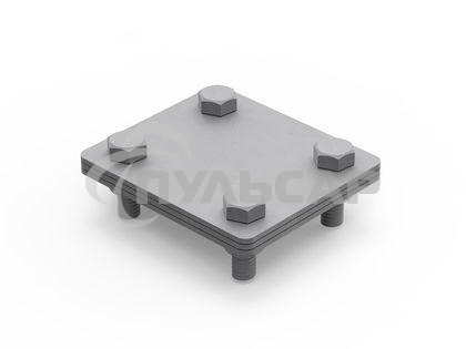 Соединитель полоса-полоса 25-40мм с разделит. пластиной 100х100мм ДКС NG3106