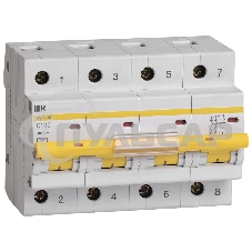 Выключатель автоматический модульный 4п C 100А 10кА ВА47-100 ИЭК MVA40-4-100-C