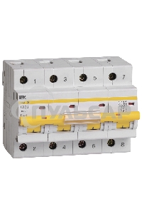 Выключатель автоматический модульный 4п C 100А 10кА ВА47-100 ИЭК MVA40-4-100-C