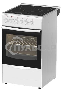 Плита электрическая Darina B 3607 W белый/черный, конфорок 4 шт, духовка 50 л, 50 см x 85 см x 56 см