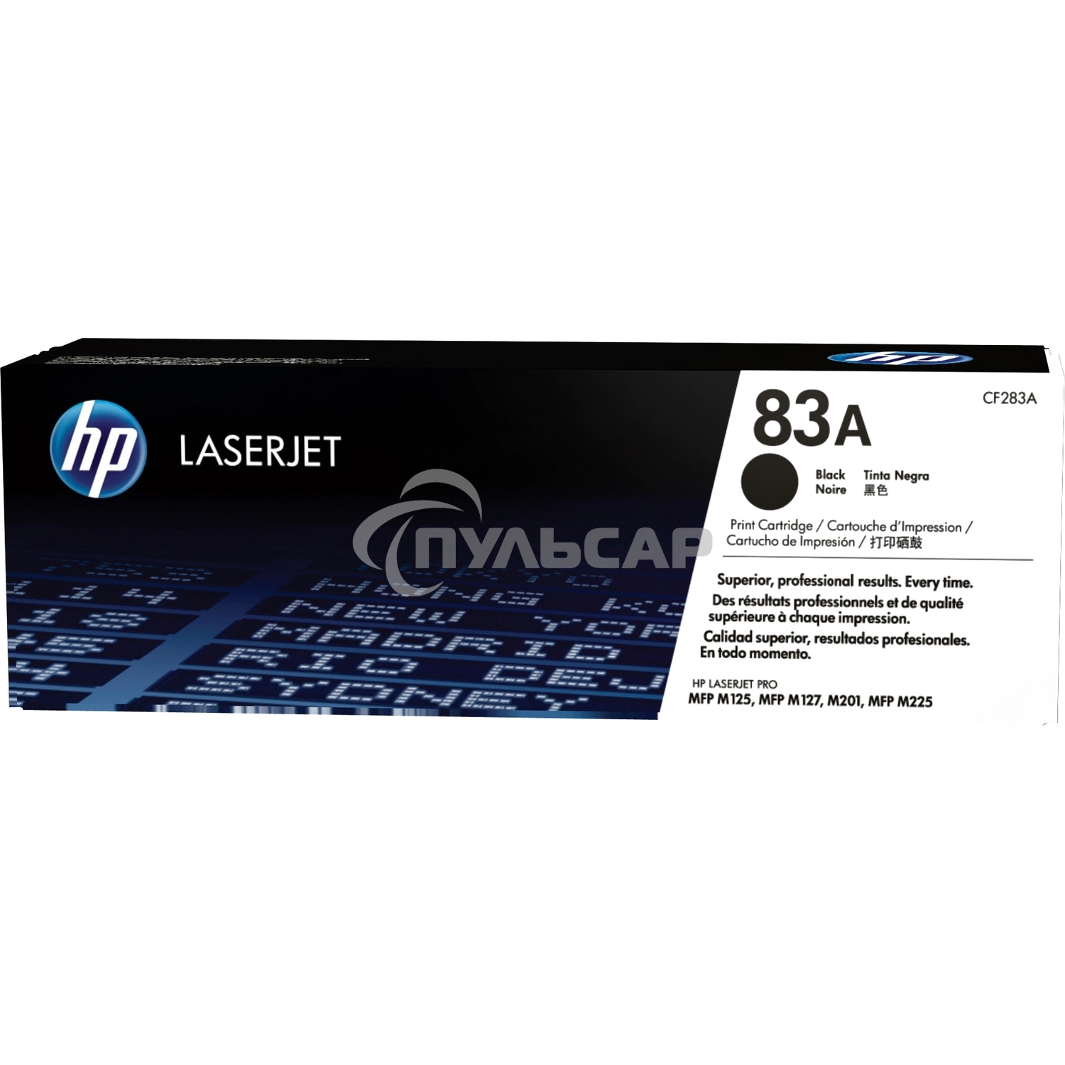 Тонер Картридж HP 83A CF283A черный для HP LJ Pro M125nw/M127fw (1500стр.)