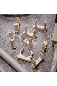 Крепеж-клипса для монтажного пистолета Ø 40 мм, белая (25 шт/уп) Rexant