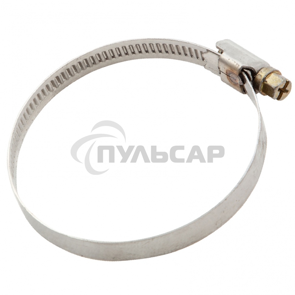 Хомуты нержав. сталь, стандартное болтовое крепление 50-70 мм, ширина 9 мм, 50 шт. Сибртех