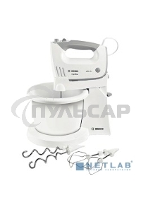 Миксер стационарный Bosch MFQ36460 450Вт белый/серый