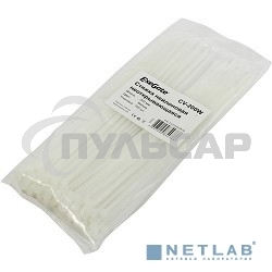 Стяжка нейлоновая Exegate EX253850RUS неоткрывающаяся CV-200W, 200мм, упак. 100шт белая