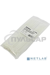 Стяжка нейлоновая Exegate EX253850RUS неоткрывающаяся CV-200W, 200мм, упак. 100шт белая