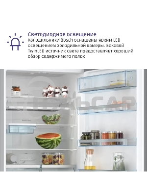 Холодильник Bosch KGN56LB31U черный двухкамерный 400/105л морозилка снизу