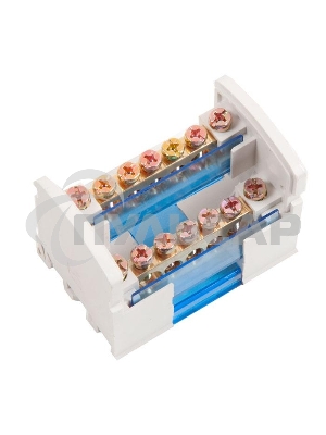 Шины на DIN-рейку в корпусе Iek YND10-2-07-100 (кросс-модуль) ШНК 2х7 L+PEN ИЭК