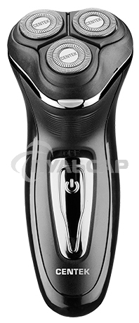 Электробритва Centek CT-2166 (хром/черный) ротор, АККУМУЛЯТОР + РАБОТА ОТ СЕТИ,триммер
