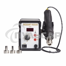 Паяльная станция (термофен) Rexant 12-0714 термовоздушная с цифровым дисплеем 150-500°С (R858D)