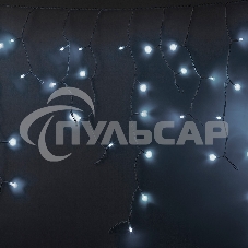 Гирлянда Neon-night Айсикл (бахрома) светодиодный, 5,6 х 0,9 м, с эффектом мерцания, БЕЛЫЙ провод 