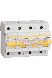 Выключатель автоматический модульный 4п C 100А 10кА ВА47-100 ИЭК MVA40-4-100-C