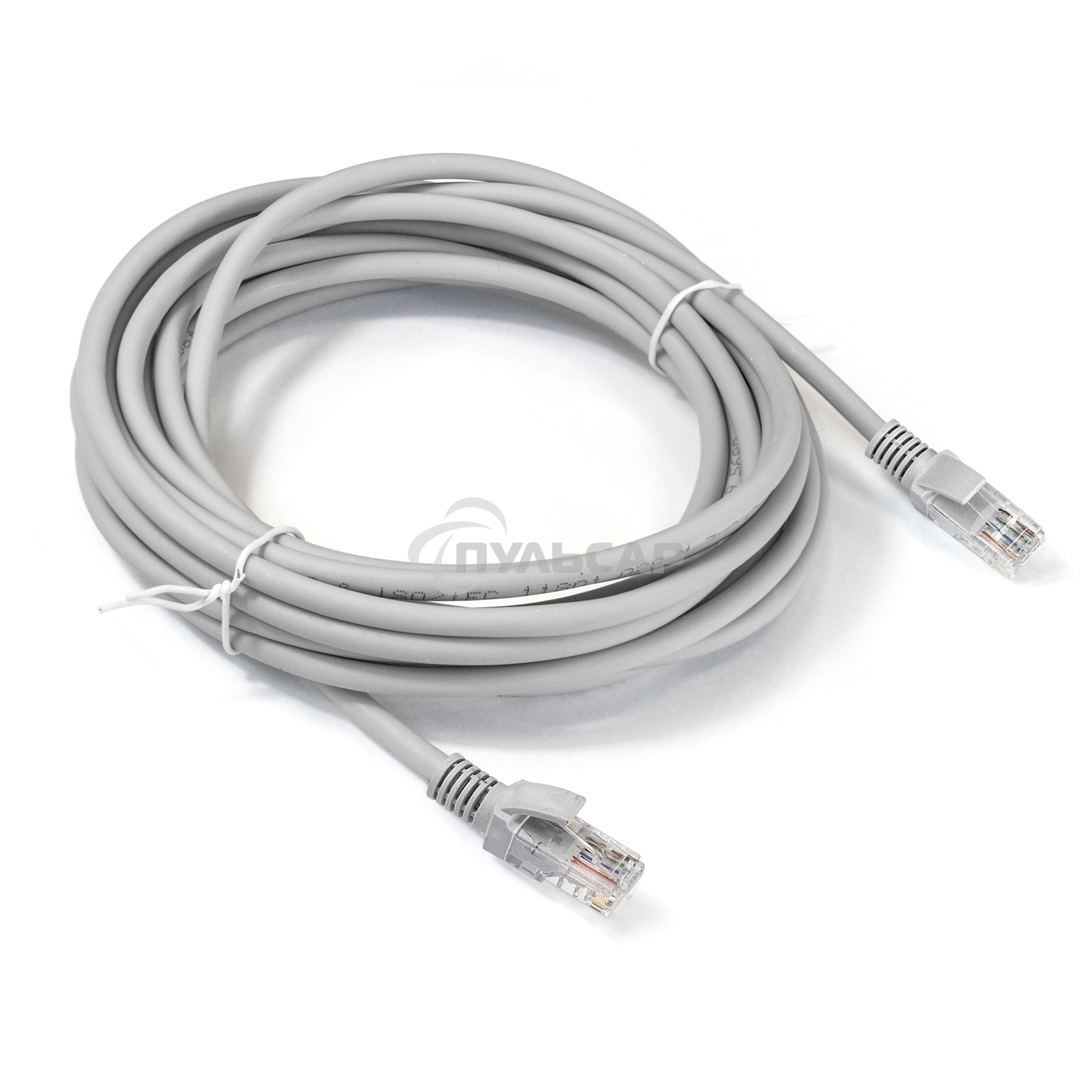 Патч-корд LSZH ExeGate EX290422RUS UTP-RJ45-RJ45-5e-10M-LSZH-GY, UTP, cat.5e, 10м, серый