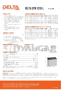 Батарея Delta DTM 1233 L (12V, 33Ah)