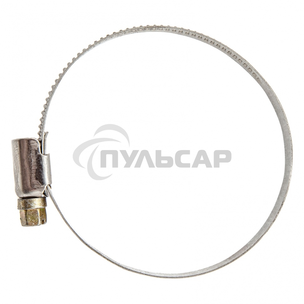 Хомуты нержав. сталь, стандартное болтовое крепление 50-70 мм, ширина 9 мм, 50 шт. Сибртех