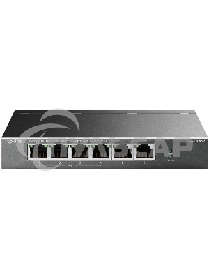 Коммутатор TP-Link 4-port 10/100Mbps Unmanaged PoE+ Switch with 2 10/100Mbps uplink ports, meta case, desktop mount, 4 802.3af/at compliant PoE+ port, 2 10/100Mbps uplink ports, DIP switches for Extend mode, Isolation mode and Priority mode, up to 250m Po