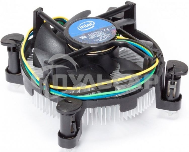 Кулер Intel E97379серебристый/черный 90мм алюминий 2500rpm 27db 4-pin 73W 58мм