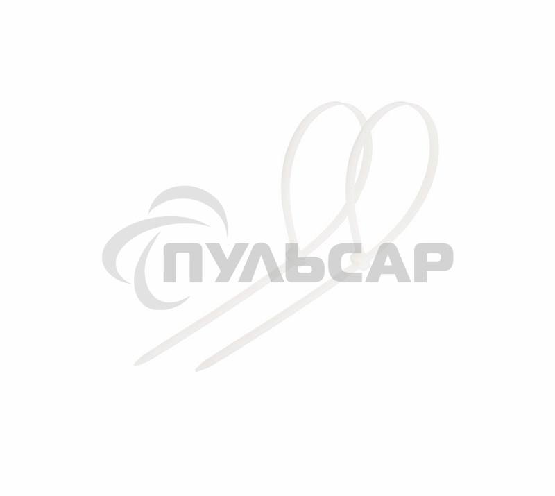 Хомут-стяжка кабельная нейлоновая Rexant 60 x2,5 мм, белая, упаковка 100 шт.