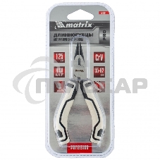 Длинногубцы Matrix Mini, 125 мм, прямые, авторазжим, PRO