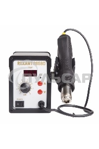 Паяльная станция (термофен) Rexant 12-0714 термовоздушная с цифровым дисплеем 150-500°С (R858D)