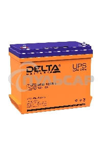 Батарея Delta DTM 1255 L напряжение 12В, емкость 55А·ч (239x132x210мм)