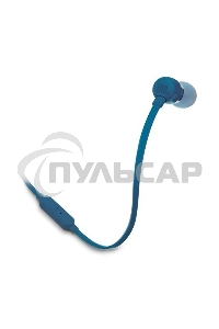 Наушники JBL Tune 110, 3.5 мм, внутриканальные, синий