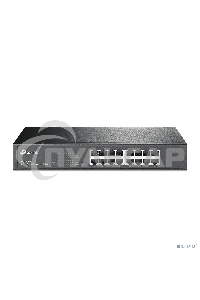 Сетевой коммутатор TP-Link SMB TL-SG1016DE 16-Port Gigabit Easy Smart Switch, 16 10/100/100Mbps RJ45 ports, MTU/Port/Tag-based VLAN, QoS, IGMP Snooping