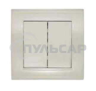 Выключатель 2-кл. СП Бриллиант 10А IP20 сл. кость Universal 7948622