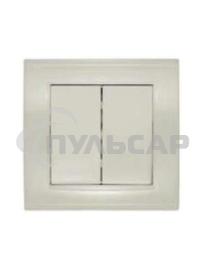 Выключатель 2-кл. СП Бриллиант 10А IP20 сл. кость Universal 7948622