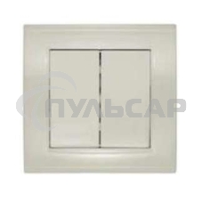 Выключатель 2-кл. СП Бриллиант 10А IP20 сл. кость Universal 7948622 Выключатель 2-кл. СП Бриллиант 10А IP20 сл. кость Universal 7948622