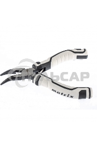 Длинногубцы Matrix Mini, 125 мм изогнутые, авторазжим, PRO