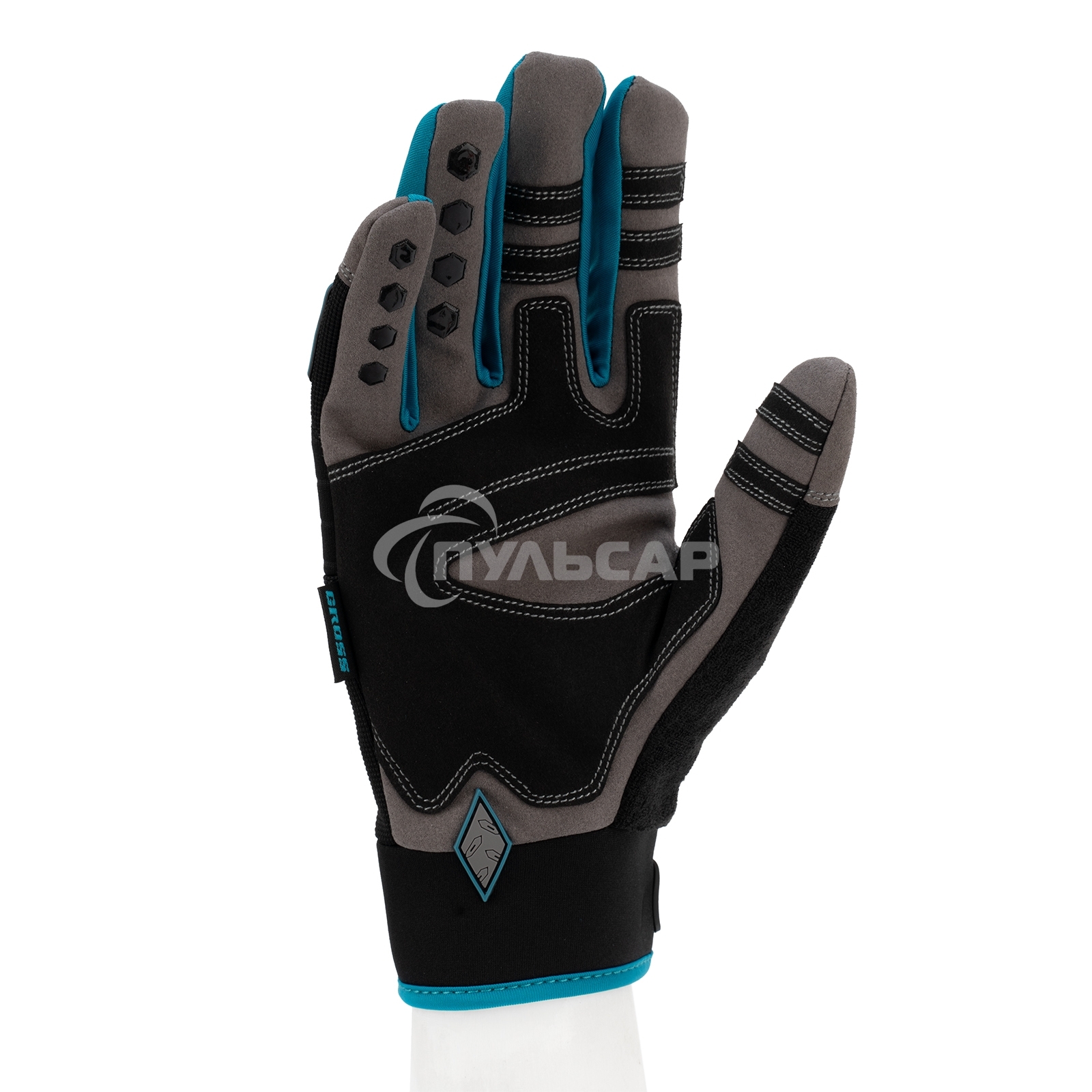 Перчатки универсальные, усиленные, с защитными накладками, DELUXE, размер L (9) Gross