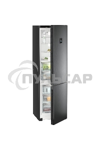 Холодильник Liebherr CBNbdc 573i-22 001 черный двухкамерный 255/94л морозилка снизу, No Frost