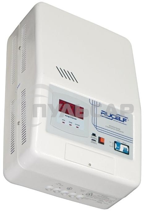 Стабилизатор RUCELF SRW-12000-Dоднофазный, цифровой 220В 12000ВА вх.:130-270В НАСТЕННЫЙ