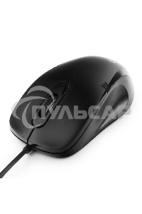 Мышь проводная Gembird MOP-100 черный, 1000 dpi, USB, кнопки - 3