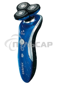 Электробритва Centek CT-2170 (синий) ротор 3D, влажное бритье, 3 плав.головки, 2-ные лезвия, до 50 мин раб