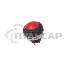 Выключатель-кнопка Rexant 250V 1А (2с) OFF-(ON) Б/Фикс красная Micro